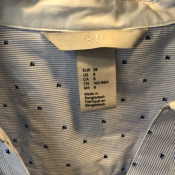 🌱H&M  women’s button thru stretch dress shirt - Picture 3 of 4